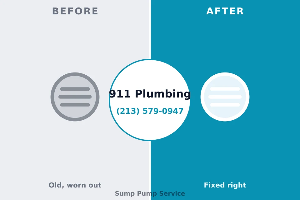 Before and after: plumbing company Verona, PA